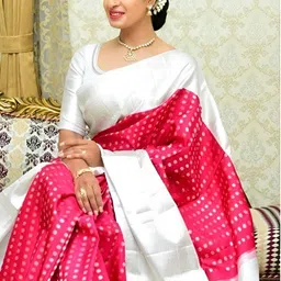 CANIZZARO Woven Design Zari Banarasi Saree-picture-14