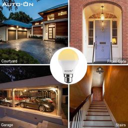 Auto-ON Motion Sensor LED Bulb (9W) (Automatic ON/OFF) (Works both during Day/Night) (Only Motion Sensong) (One Year Warranty) - Warm White- Pack of 2 image 3
