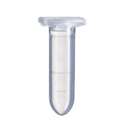 IS IndoSurgicals Polypropylene Microcentrifuge Round Bottom Tube (2 ml, Clear) - Pack of 500 Pcs image 1