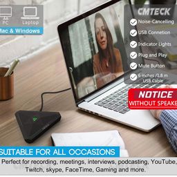 CMTECK USB Desktop Computer Microphone image 4