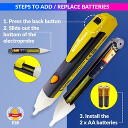 amicisense amiciTools Touchless Voltage Detector Pen AC 90-1000V – Non-Contact Electrical Tester, Beep & Red Light Indicator, 50-500Hz Frequency Range, Safe & Easy to Use image 5