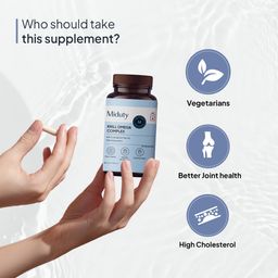 Miduty Antarctic Fish Krill Oil - Triple Strength Omega 3 Capsule With Astaxanthin- Antioxidant - EPA & DHA - For Joints - Heart - Liver Krill Omega 3 Supplement 60 Softgel image 4