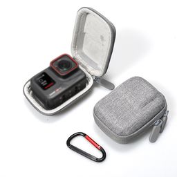 Carry Case for Insta360 Ace/Ace Pro Action Camera EVA Hard Case Anti-Scratch Carrying Case with Carabiner Dual Zipper Protective Carry Case Compatible with Mount Attachment(Gray) image 1