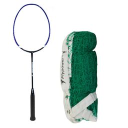 Flypower Badminton Racket Traning 130 with NET 650 Green, Multicolor image 1