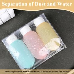 maycreate MAYCREATE® Travel Bottles for Toiletries 3pcs Set, 60ml Toiletry Bottle, Small Bottles for Travel, Refillable Leakproof Squeeze Bottle Containers with Lids for Shampoo Lotion, BPA-Free image 4