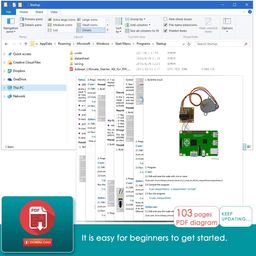 Ultimate Starter Kit for Raspberry Pi 4 3 2 Model B B+ Python C Code, LEDs, Sensors, ADXL345 GPIO Cable DC Motor Learn Electronics and Programming for Beginners image 3