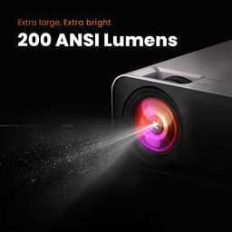 Portronics BEEM 200 Plus Multimedia LED Projector with WiFi 200 Lumens Android/iOS Mirroring with 4W Inbuilt Speakers image 2