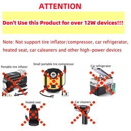 sthira STHIRA® 12V Car USB Cigarette Lighter Socket Adapter Converter 5V USB A to 12V 8W Cigarette Lighter Socket Multipurpose USB Cigarette Lighter Converter Socket for Dash Cam, GPS, Car Led Light image 2