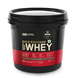 Optimum Nutrition (ON) Gold Standard 100% Whey Protein Powder- (Double Rich Chocolate) 8.7 Lbs, 131 servings, for Muscle Support & Recovery, Vegetarian - Primary Source Whey Isolate image 1