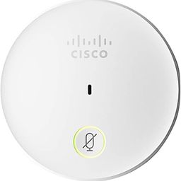 Cisco Microphone - 80 Hz to 20 kHz - Wired - 24.61 ft -34 dB - Boundary - Omni-Directional - Table Mount - Mini-Phone image 1