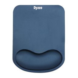 Dyazo Memory-Foam Gel Mouse Pad with Wrist Rest Support Non Slip Rubber Base Mousepad Suitable for Computer, Laptop, Notebooks Gaming (Blue) image 1