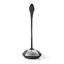 NEDIS Gooseneck Gaming Microphone | With Mute Button | 1.5 Mm Usb Cable | Compatible With Desktop, Pc, Laptop, Mac & Ps4 (Black/Grey) image 1