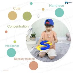 FunBlast Loop Balancing Track Toy, Bouncing Ball For Kids, Balancing Game, Toys For 5+Years Kids, 8 Shape Infinite Loop Game, Indoor Games, Multi color image 5