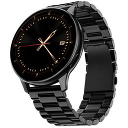 Noise Vortex Plus 1.46” AMOLED Display, AoD BT Calling, Sleek Metal Finish, 7 Days Battery Life, All New OS and with 100+ Watch Faces & Health Suite (Metal Black) image 1