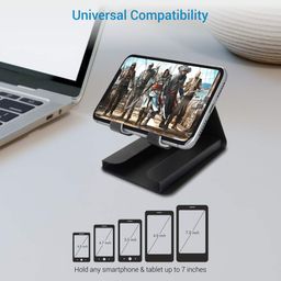 Portronics Modesk Plus POR-1196 Universal Mobile Phone Stand with Card Holder (Black) image 4