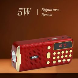 generic MZ M42VP (Portable Bluetooth Speaker) Dynamic Sound with Wireless FM & InBuilt Torch FM Radio (Red) image 4