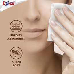 Ezee Velvet Tissue Paper Napkins 400 Pulls | Ultra Soft & Absorbent | Pack of 4 x 100 Pulls Each Pack image 5
