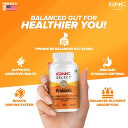 GNC Probiotics | Supports Digestive & Immune Health | With Inulin & 30 Billion CFUs Multi Strain Probiotics Blend- 30 Capsules image 2