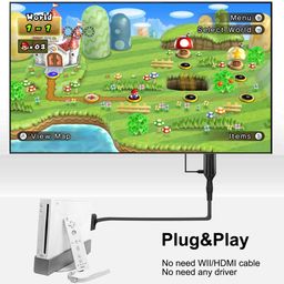 hdsunwstd Wii to HDMI 1M(3.2FT) Cable Converter,1080P/ 720P Wii HDMI Adapter Output Video Audio Wii HDMI Converter Supports All Wii Display Modes, NTSC .Compatible with Wii, Wii U, HDTV image 4