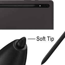 Befzygwk 5 PCS Galaxy Tab S8 S Pen Soft Tips/Nibs Compatible with Galaxy Tab S8 / Tab S8 Plus/Tab S8 Ultra S Pen Replacement Tips/Nibs with Tools (5 Pcs Black) image 4