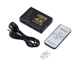 generic Full HD HDMI Switcher 3D 1080P 3-Port Switch, Automatic Switching 3 in 1 Out with Remote Control (Black) image 4