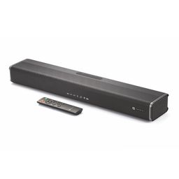 Portronics Sound Slick 5 80W Bluetooth Wireless Soundbar with LED Display, 3.5mm Aux-in, Supports USB, Optical Input Port, Remote Control(Black) image 1