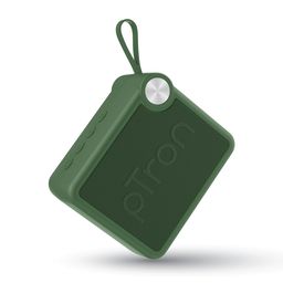 pTron Funk Rap 10W Mini Bluetooth Speaker with Pristine Sound, 8 Hours Playtime, Multi-Playback Modes-BT5.4/TF Card/USB, Front Metal Grill, Type-C Fast Charging, Multi-function Control Buttons (Green) image 1