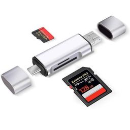 cartup OTG Card Reader Hub with Type-C, USB 3.0 & Micro USB Ports. High-Speed Multi-Card Reader for SD, TF, Micro SD, USB Drives, Portable Design for Gaming, Travel & Work image 1