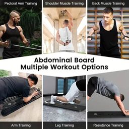 myheart My Heart Multifunctional Abdominal Plate | AB Core Trainer with Timer | Foldable Pilates Bodyboard with Resistance Rope, Automatic Rebound, and Elbow Support | Home Workout Equipment (Plank Trainer) image 3