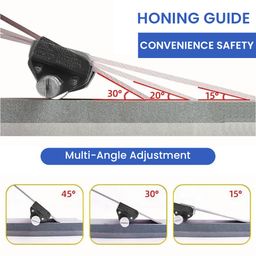 serplex Serplex® Chisel Sharpening Jig for 1/4" to 2" Chisels and 1-3/8" to 3-1/8" Planer Blades, Sharpening Guide Honing Guide Adjustable Angle Precision, for Woodworking & Carving Tools image 2