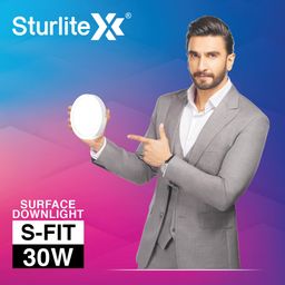 Sturlite S-FIT 30W Round LED Surface Light| 6500k Cool White Color Temperature| 2400 Lumens with CRI Tech for Accurate Color Representation - (Pack of 1) image 2