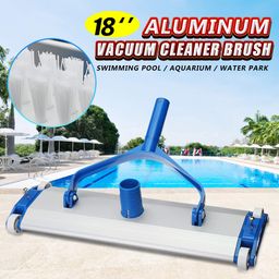 watertech systems Swimming Pool Cleaning Vacuum Set, 1 HP Pump, 15 m EVA Hose Pipe, 18 Inch Portable Vacuum Head, Trolly, Telescopic Rode 8+8 ft, 18-inch Curved Brushes, PH Test Kit, Net (White) image 5