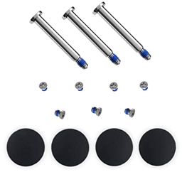 Mac-Axx™ Bottom Rubber Feet(4 Pieces) & Bottom Screws(10 Pieces) Compatible with 15''-inch MacBook Pro, Model No. A1286, Color: Silver image 1