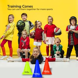 Elevate Your Training Events with FITFIX® Sports 6 Inch Cone Marker Pack of 12 Pcs Unleash Versatility and Durability for Every Activity-The Ultimate Solution Comes in Different Packs image 3