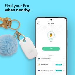 Tile Pro Bluetooth Item Finder, 2 Pack, 120m Finding Range, Compatible with Alexa & Google Smart Home, iOS and Android Compatible, Upto 3 Years of Battery, Find Your Keys, Remotes & More, Black/White image 3