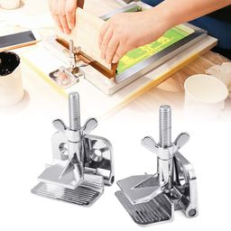2Pcs of Screen Frame Butterfly Hinge Clamp for Silk Screen Printing Hobby Printer Include Four Screws image 3