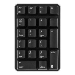 Qisan Mechanical Numeric Keypad Wireless Bluetooth Keypad GATERON Red Switch 21 Keys Mini Numpad Portable Keypad Extended Layout Magicforce for for Financial Cashier Securities-Black image 1