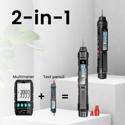 serplex Serplex® Digital Multimeter Non Contact Voltage Tester Meter Digital 4000 Count AC/DC Voltage Tester, Current Meter, Non-Contact Voltmeter Sensor, Live Wire Detection, Resistance(Battery NOT INCLUDED) image 2