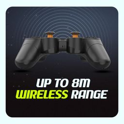 Cosmic Byte Nexus Wireless Controller for PC | Dual Vibration, Sensitive Triggers, Fast Response | Powered by 2 AAA Batteries (Not Included) (Black) image 3