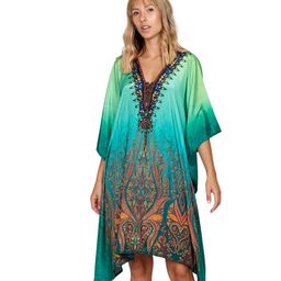 sun-rose fashions DIGITAL PRINTED SUPER SOFT FABRIC BEACH KAFTAN CAFTAN COVER UP image 1