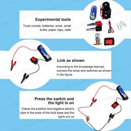 FunBlast Science Experiment Kit – Science Kit for Kids, STEM Kit, Electric Circuit Kit for Students with Motor Fan Toy, DIY Science Kit for Students, Science Experiment Kit - Random Color image 4