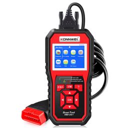 OBDII Auto Diagnostic Code Scanner KONNWEI KW850 Universal Vehicle Engine O2 Sensor Systems Scanner OBD2 EOBD Scanners Tool Check Engine Light Code Reader for all OBD II Protocol Cars Since 1996 image 1