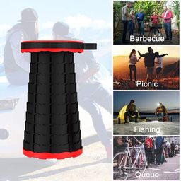 oncarnival Oncaarnival Height-Adjustable Telescopic Stool Multi-Purpose Folding Table for Work from Home, Study, Dining, Camping, Picnic & Outdoor image 4
