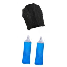 Enakshi (LABEL) Creations Running Vest Backpack with 2pcs 500ml Soft Flasks Running Gear XXL image 1