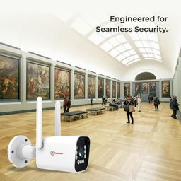 Trueview Smart All Time Color WiFi IP Bullet Camera 3.0 MP CCTV Camera (T18077) image 2