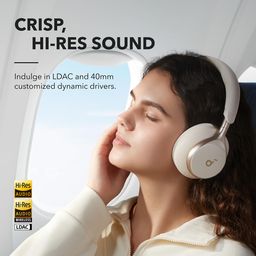 soundcore by Anker,Space One,Active Noise Cancelling in Ear Headphones,2X Stronger Voice Reduction,40H ANC Playtime,App Control,Ldac Hi-Res Wireless Audio,Comfortable Fit,Clear Calls,Bluetooth 5.3 image 5
