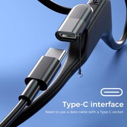 USB C to Shokz Connector Type C Charger Adapter for Shokz USB C Adapter for AfterShokz Aeropex/Shokz OpenRun/OpenRun Pro/OpenRun Mini/OpenComm 2/UC, Substitute for Aftershokz Charging Cable image 2