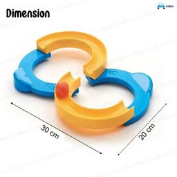 FunBlast Loop Balancing Track Toy, Bouncing Ball For Kids, Balancing Game, Toys For 5+Years Kids, 8 Shape Infinite Loop Game, Indoor Games, Multi color image 2