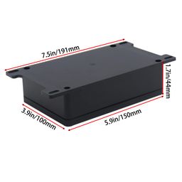 YETLEBOX Watertight Junction Box, IP67 Waterproof Project Box Durable ABS Plastic Electronic Enclosure Case for DIY Electrical Project with Wall Fixed Ear 5.91" x 3.94" x 1.73"(150 x 100 x 44 mm) image 2