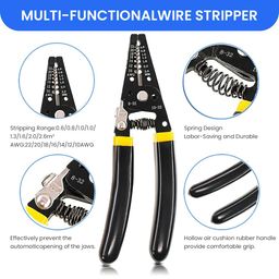 Serplex® Solar Crimper Tool Kit Wire Stripper Crimping Tool with Tool Bag, 5 Pairs MC4 Connectors, Spanner Wrench for Solar Panel Cable Assembly and Installation image 3
